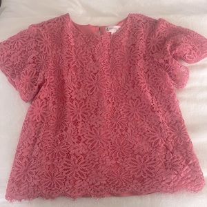 Nannette Lepore Blueh colored lace blouse